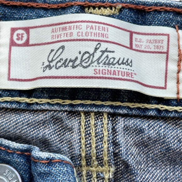 Levi Strauss Signature 100% Cotton Denim Carpenter Cargo Shorts in Size W40 - Picture 10 of 12